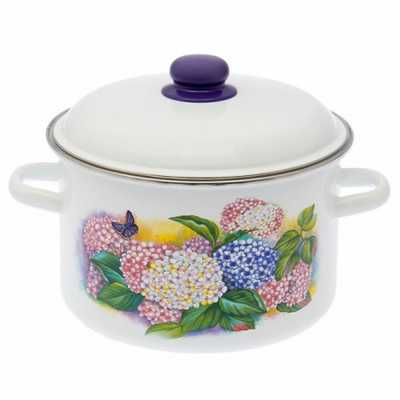 Кастрюля цил. "СИРЕНЬ" 5,5л  глуб. (3)