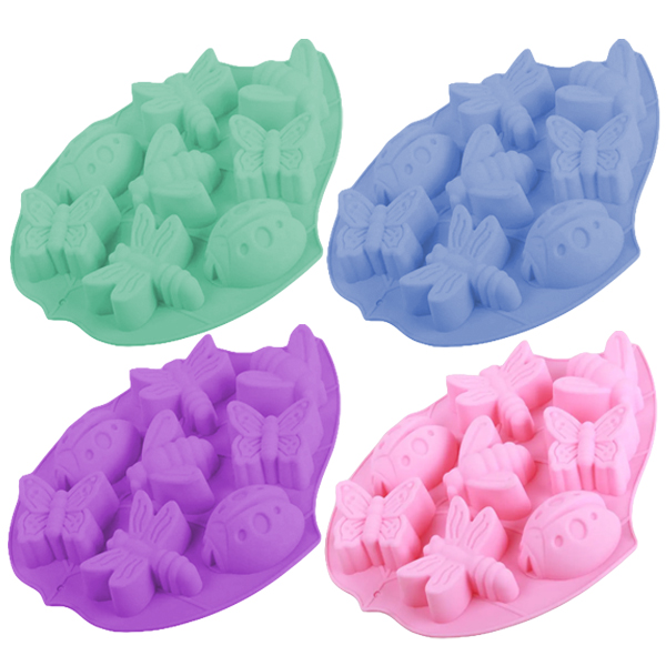 Форма для выпечки силиконовая НАСЕКОМЫЕ 26*21*2см