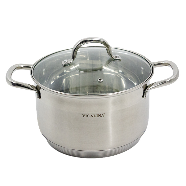 Кастрюля 3,6л d-20см (нерж сталь)