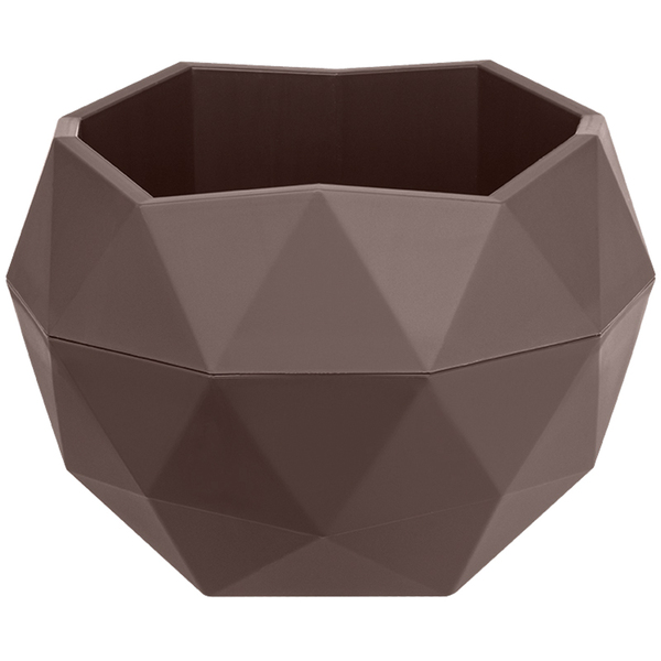 Кашпо Топаз 0,5л (0,45л) Мокачино d12,3 h10см