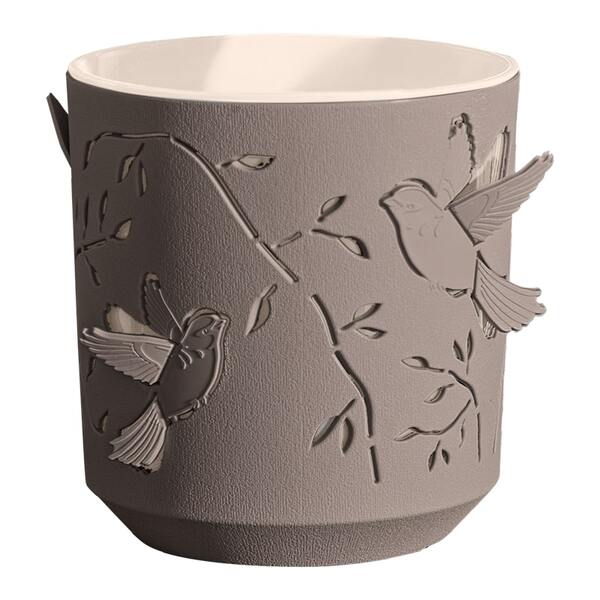 Кашпо "Колибри" 1,25л Мокачино/Пудра