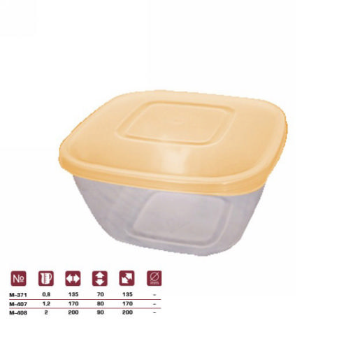 Емкость для СВЧ 0,7л квадр.