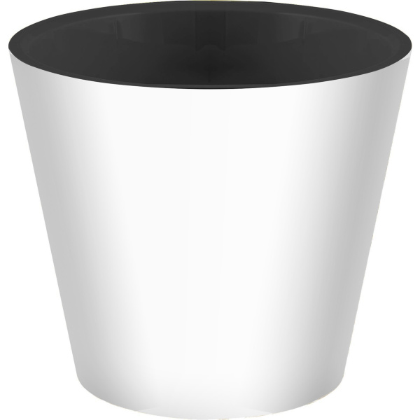 Горшок для цветов "Rosemary" D330мм, 16л с дренажной вставкой на колесиках (белый)