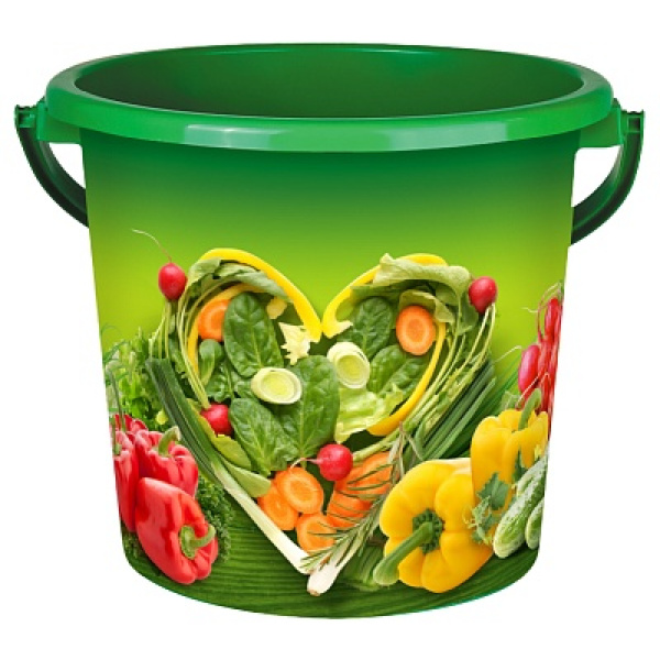 Ведро пластиковое 5л. "Зелёная грядка"