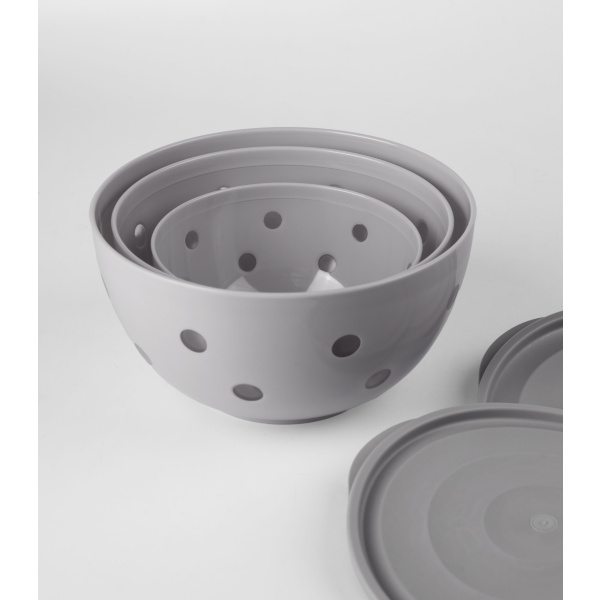 Набор салатников двухцветных Sens (дымчато-серый) (то)