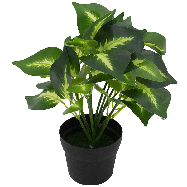 Цветок искусственный h-25см, в пластиковом горшке