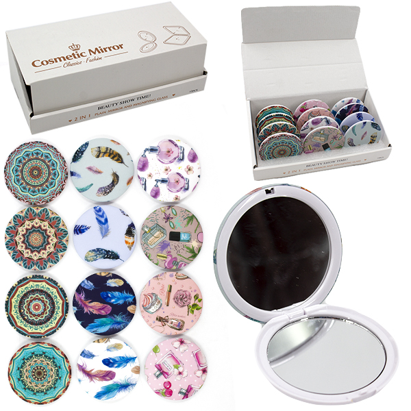 Зеркало косметическое Ø-7см, в пластиковой оправе Зеркало косметическое Ø-7см, в пластиковой оправе