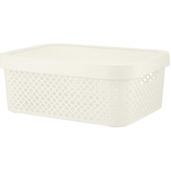 Корзинка Plast Team 360х275х139мм 10л молочный туман (то)