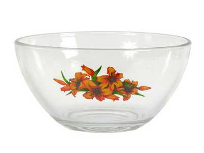 Салатник маленький "Цветочная феерия №3"  серия  "Гладкий" 11 см