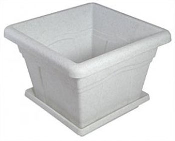 Горшок "Квадро" 2,9л с поддоном (то)