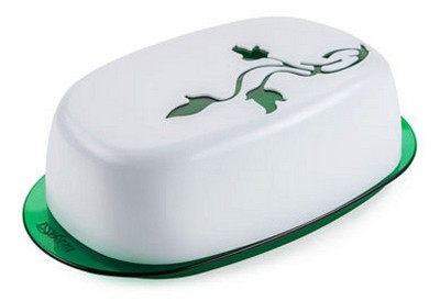 Масленка "Viola" (зеленый полупрозрачный)(то)