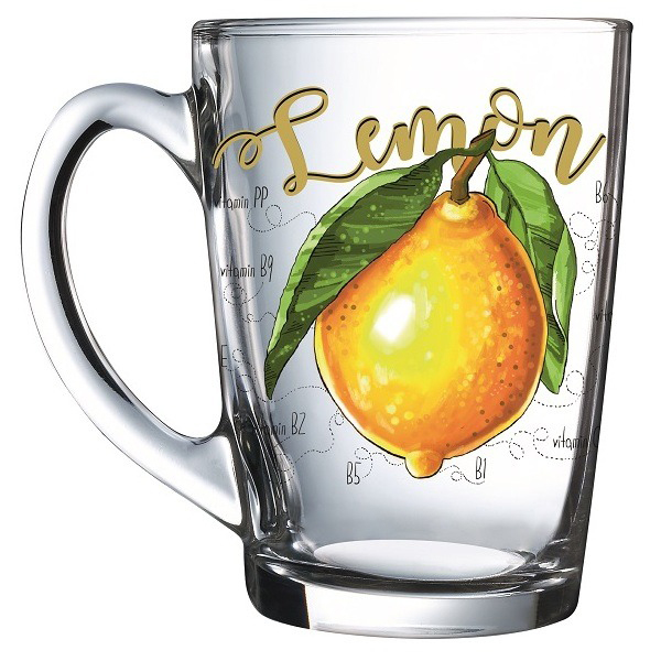Кружка "Капучино" 300 мл "Полезный лимон"