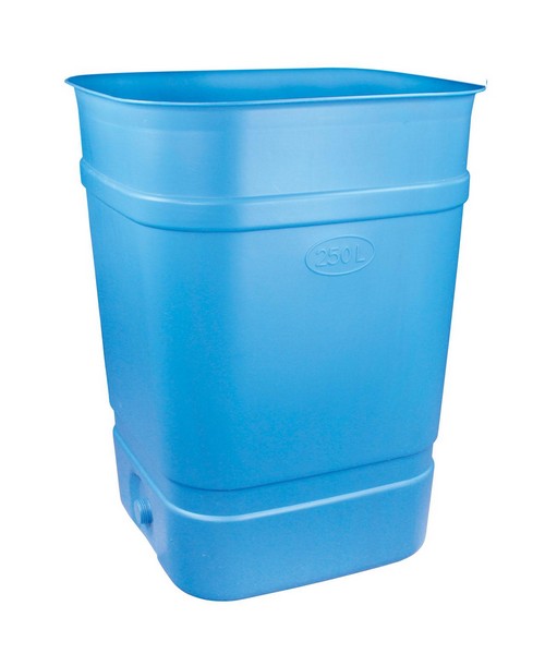 Бочка-бак 250л. без крышки (квадратная) (микс)