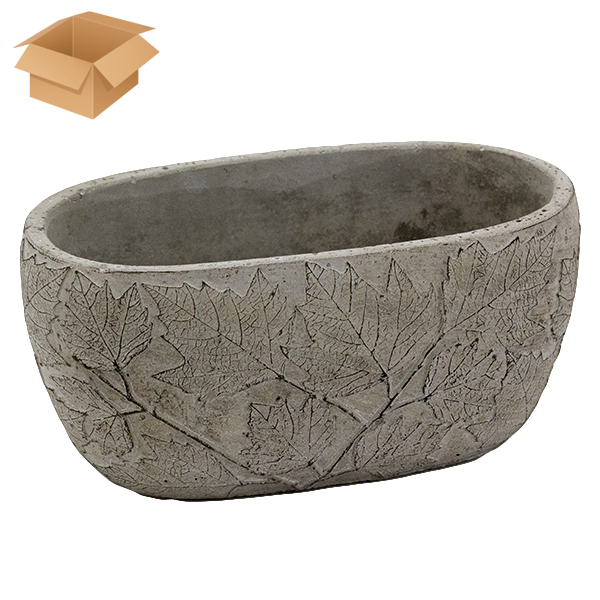 Кашпо керамическое ОСИБАНА темное 20*12*10см