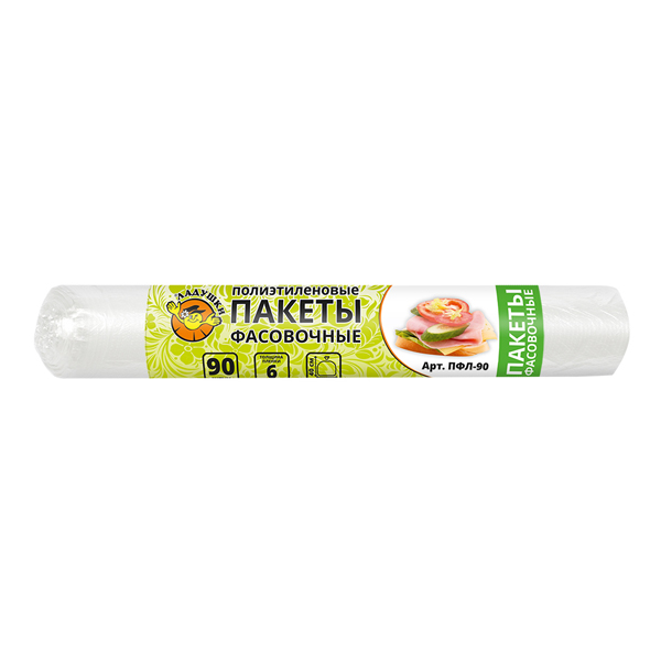 Пакеты фасовочные полиэтиленовые 29*40см, 90шт Пакеты фасовочные полиэтиленовые 29*40см, 90шт