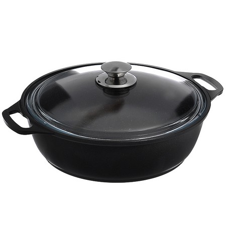 Кастрюля-жаровня 3л со стеклянной крышкой АП