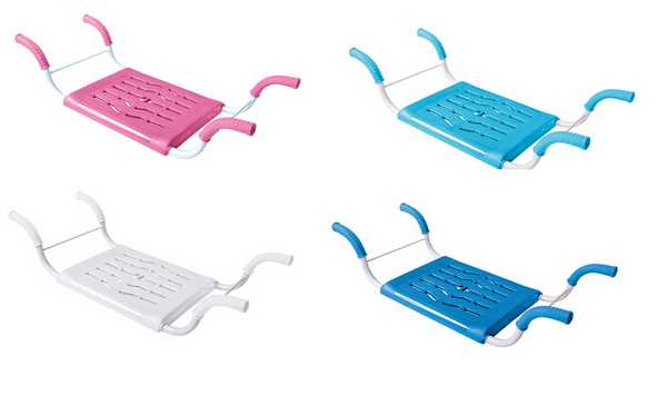 Сиденье на ванну раздвижное пластмассовое 690х290х160мм