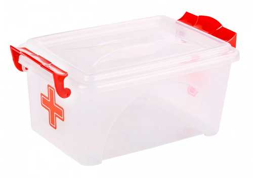 Контейнер "Аптечка" прямоугольный (с ручками) 2,5л (то)