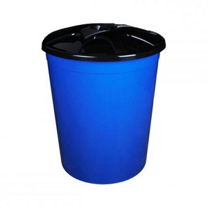 Бак 225л с крышкой универсальный (синий)(то)