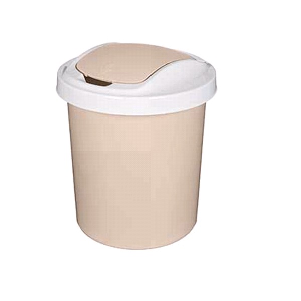 Контейнер для мусора "Palm" круглый 6л (бежевый)