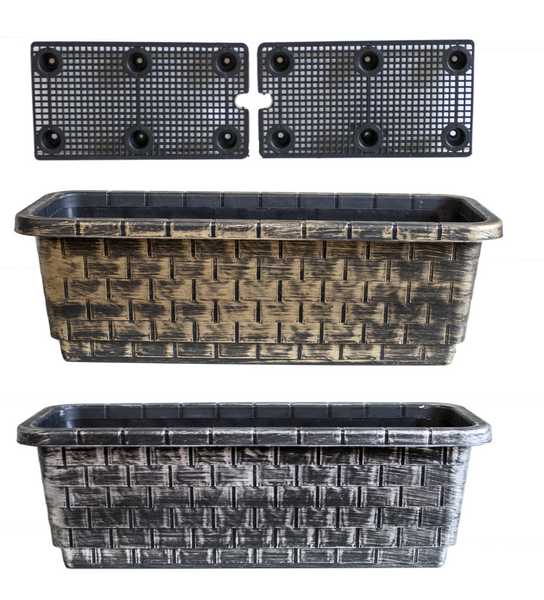 Ящик балконный COPPER 70*25*20см