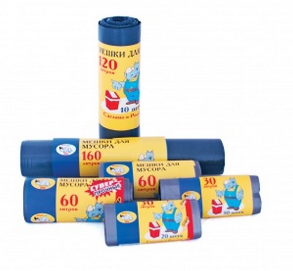 Мешки д/мусора 60л. 30шт.(кор30шт) рулон (то)