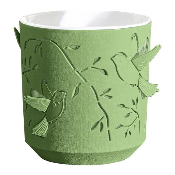Кашпо "Колибри" 2,5л Оливковый/Белый