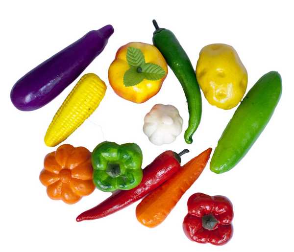 Муляж овощей 12шт 