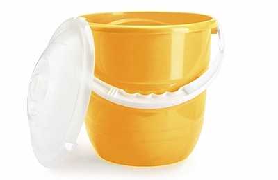 Ведро "Practic plus" 12 л с крышкой (солнечный) (то)