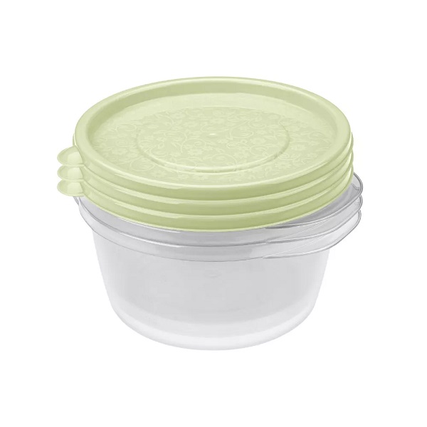 Комплект контейнеров "Арт-Декор"  0,75л. (3шт.) зел (то)