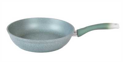Сковорода 220/50мм со съемной ручкой,АП (фисташковый мрамор)