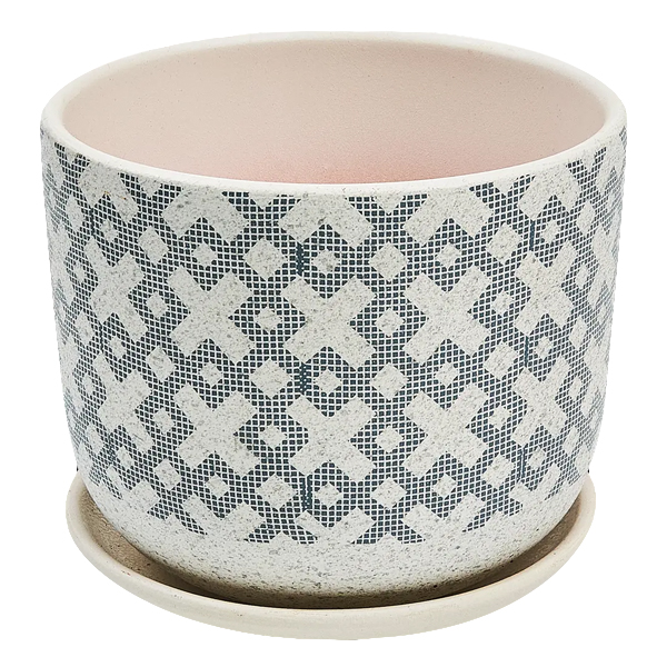 Горшок Кросс белый бук №1 0,8л 