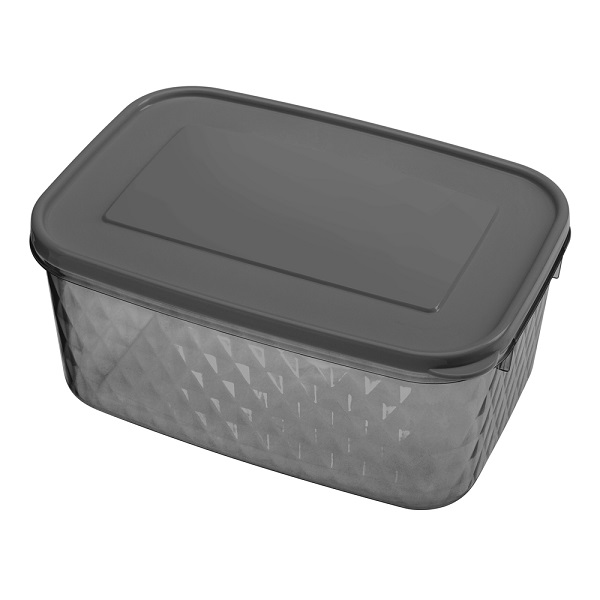 Контейнер для замораживания и хранения продуктов "КРИСТАЛЛ" 1,3л черн.(то)