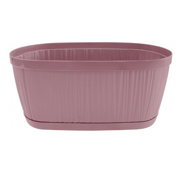 Горшок для цветов BARCELONA 2,7л овальный морозная слива (то)
