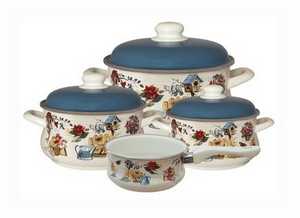 Кастрюля 1,5л.сферич. ПОЛЯНКА низк.