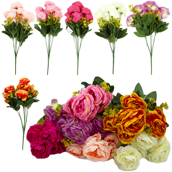 Букет искусственный РОЗА 7 цветков h-41см Букет искусственный РОЗА 7 цветков h-41см