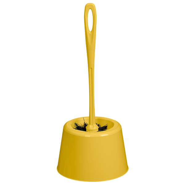 Комплект WC "Good" стандарт, черная щетина (ярко-желтый)