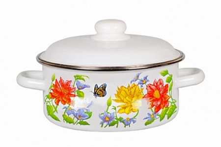 Кастрюля цил. "ЦВЕТОЧНАЯ" 3,0л глуб. (6)
