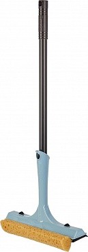 Щетка для мытья окон Step с пористой губкой, ручка 44 см (небесный) (то)