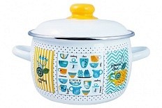 Кастрюля эмал сфер Кантри 5,5л TM Appetite