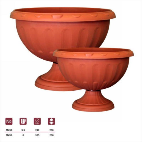 Вазон "Джулия" 8л. (белый) 