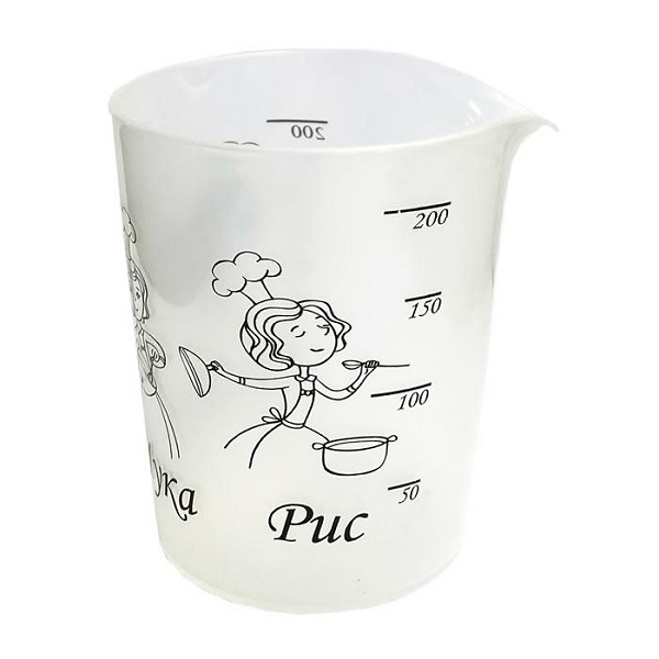 Стакан мерный 200мл с рисунком MPG9765 /44шт упак/МП