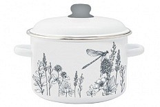 Кастрюля эмал цил FLORA-2 4,0л ТМ Appetite