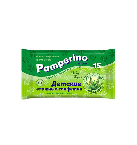 Pamperino  MINI №15 детские влажные салфетки 