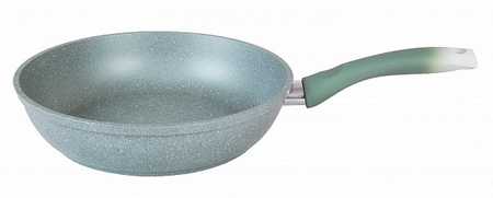 Сковорода 260/60 мм с ручкой, АП (фисташковый мрамор)