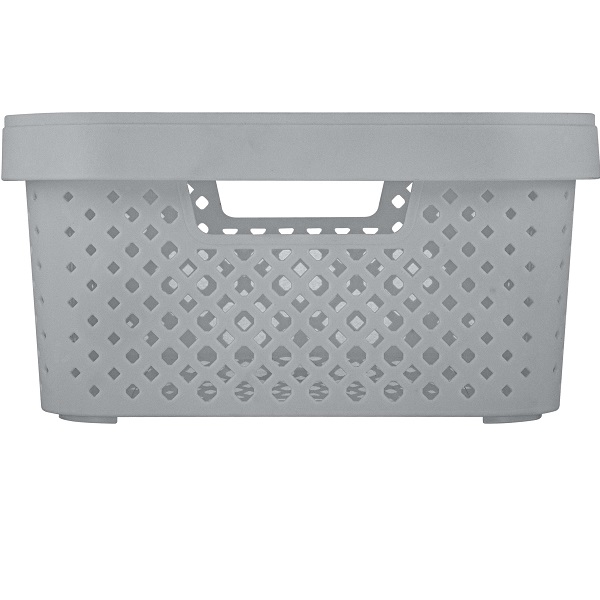 Корзинка Plast Team 265х195х140мм 5л серый шторм (то)