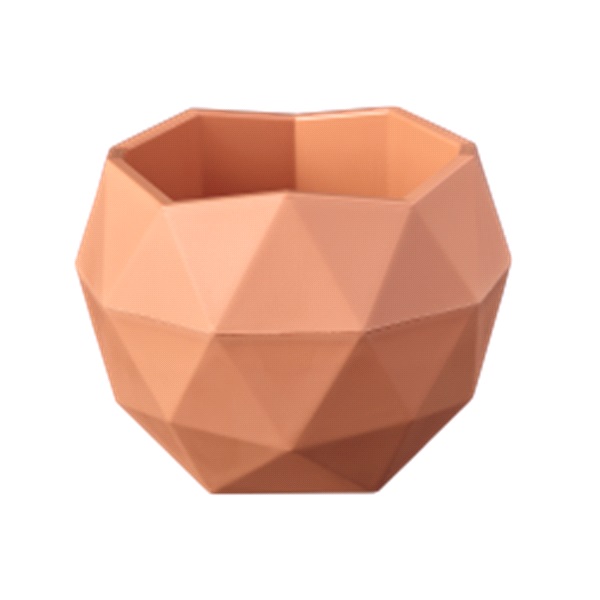 Кашпо Топаз 0,5л (0,45л) Карамельный d12,3 h10см