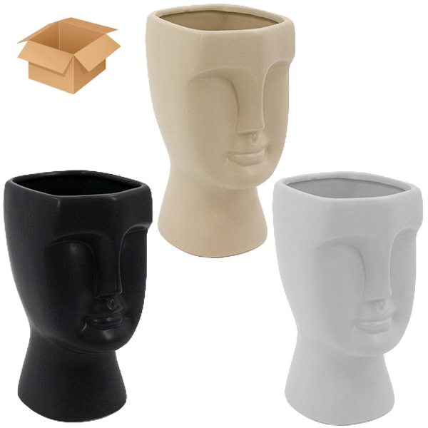 Кашпо-ваза художественное керамическое 13*15*25см