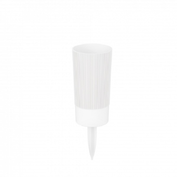 Ваза под срезку с колышком 100х100х315мм "Версаль" (белый)