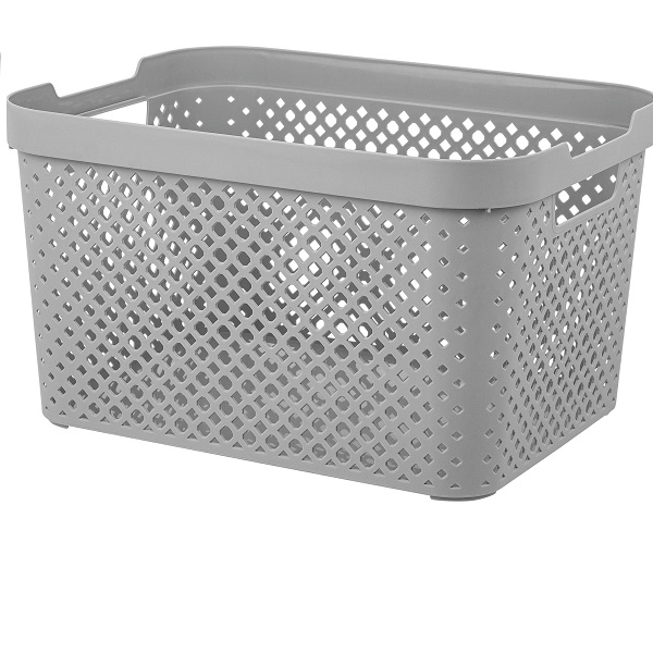 Корзинка Plast Team STOCKHOLM 15л серый шторм (то)